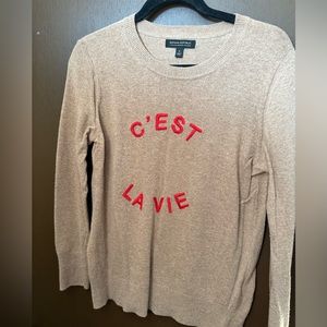 tan merino wool banana republic sweater cest la vie